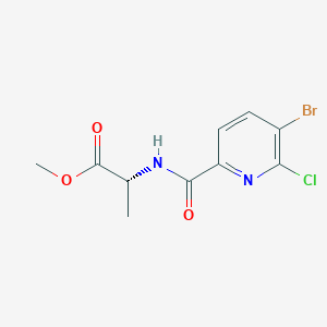 Methyl (2R)-2-[(5-bromo-6-chloropyridine-2-carbonyl)amino]propanoate