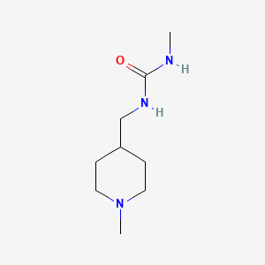 3-Methyl-1-[(1-methylpiperidin-4-yl)methyl]urea