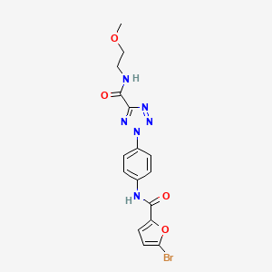 2-(4-(5-bromofuran-2-carboxamido)phenyl)-N-(2-methoxyethyl)-2H-tetrazole-5-carboxamide