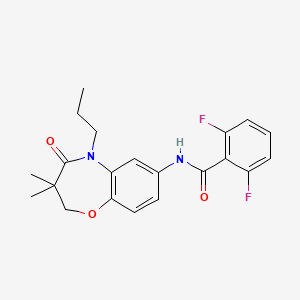 N-(3,3-dimethyl-4-oxo-5-propyl-2,3,4,5-tetrahydrobenzo[b][1,4]oxazepin-7-yl)-2,6-difluorobenzamide
