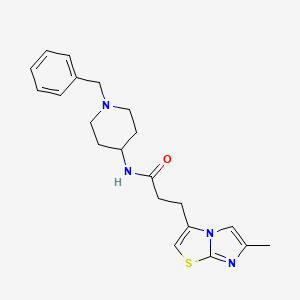 N-(1-benzylpiperidin-4-yl)-3-(6-methylimidazo[2,1-b]thiazol-3-yl)propanamide