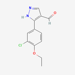 3-(3-chloro-4-ethoxyphenyl)-1H-pyrazole-4-carbaldehyde