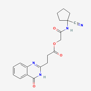 [(1-Cyanocyclopentyl)carbamoyl]methyl 3-(4-oxo-3,4-dihydroquinazolin-2-yl)propanoate