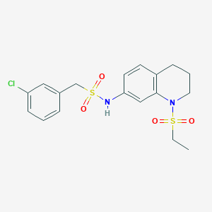 1-(3-chlorophenyl)-N-(1-(ethylsulfonyl)-1,2,3,4-tetrahydroquinolin-7-yl)methanesulfonamide
