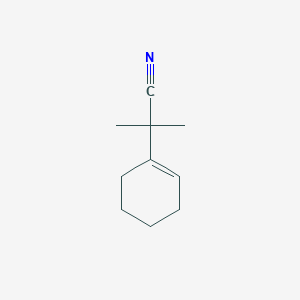 molecular formula C10H15N B2556456 2-(Cyclohex-1-en-1-yl)-2-methylpropanenitrile CAS No. 54353-80-9