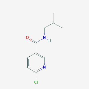 molecular formula C10H13ClN2O B2556458 6-Chloro-N-(2-methylpropyl)pyridine-3-carboxamide CAS No. 585544-25-8