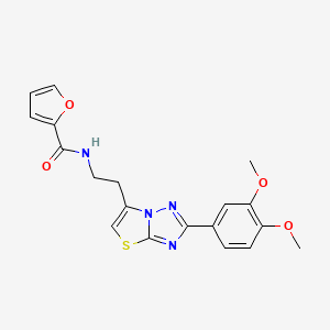 N-(2-(2-(3,4-dimethoxyphenyl)thiazolo[3,2-b][1,2,4]triazol-6-yl)ethyl)furan-2-carboxamide