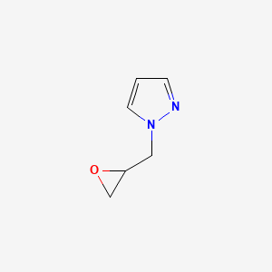 molecular formula C6H8N2O B2556469 1-(oxiran-2-ylmethyl)-1H-pyrazole CAS No. 72430-57-0