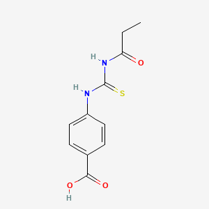 4-[(Propanoylcarbamothioyl)amino]benzoic acid