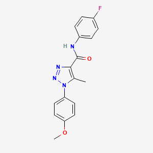 N-(4-fluorophenyl)-1-(4-methoxyphenyl)-5-methyl-1H-1,2,3-triazole-4-carboxamide