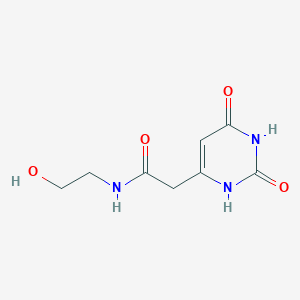 2-(2,4-dioxo-1H-pyrimidin-6-yl)-N-(2-hydroxyethyl)acetamide