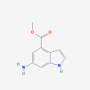molecular formula C10H10N2O2 B025565 Methyl 6-amino-4-indolecarboxylate CAS No. 103956-00-9