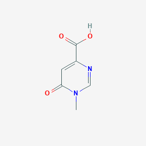 molecular formula C6H6N2O3 B2556510 1-Methyl-6-oxo-1,6-dihydropyrimidine-4-carboxylic acid CAS No. 1989671-51-3