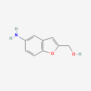 molecular formula C9H9NO2 B2556514 (5-氨基-1-苯并呋喃-2-基)甲醇 CAS No. 741262-62-4