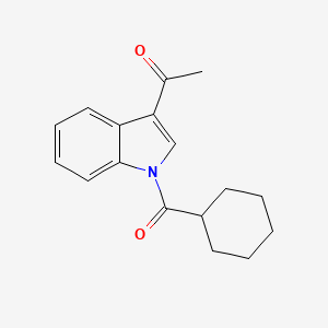 molecular formula C17H19NO2 B2556516 1-[1-(cyclohexylcarbonyl)-1H-indol-3-yl]-1-ethanone CAS No. 861207-70-7