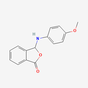 molecular formula C15H13NO3 B2556541 3-((4-methoxyphenyl)amino)isobenzofuran-1(3H)-one CAS No. 59742-45-9