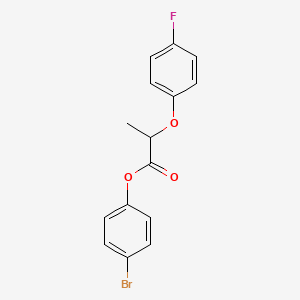 molecular formula C15H12BrFO3 B2556544 4-Bromophenyl 2-(4-fluorophenoxy)propanoate CAS No. 618073-06-6