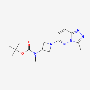 molecular formula C15H22N6O2 B2556560 Tert-butyl N-methyl-N-[1-(3-methyl-[1,2,4]triazolo[4,3-b]pyridazin-6-yl)azetidin-3-yl]carbamate CAS No. 2379984-87-7