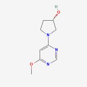 molecular formula C9H13N3O2 B2556602 (S)-1-(6-Methoxypyrimidin-4-yl)pyrrolidin-3-ol CAS No. 1354000-76-2