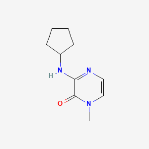 B2556607 3-(Cyclopentylamino)-1-methylpyrazin-2-one CAS No. 1341338-78-0