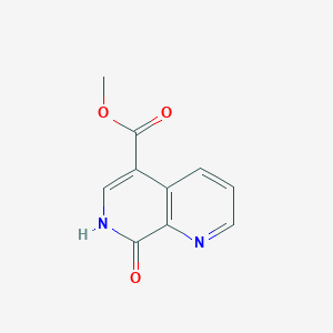 molecular formula C10H8N2O3 B2556778 methyl8-oxo-7,8-dihydro-1,7-naphthyridine-5-carboxylate CAS No. 2418670-63-8