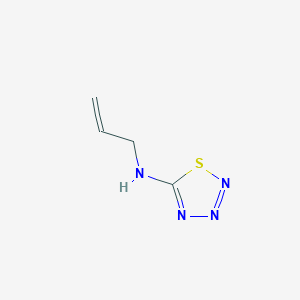 molecular formula C4H6N4S B2556780 N-(prop-2-en-1-yl)-1,2,3,4-thiatriazol-5-amine CAS No. 77695-07-9