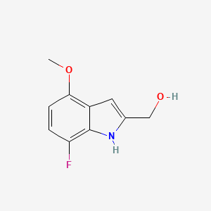 B2557094 (7-Fluoro-4-methoxy-1h-indol-2-yl)methanol CAS No. 1378823-69-8