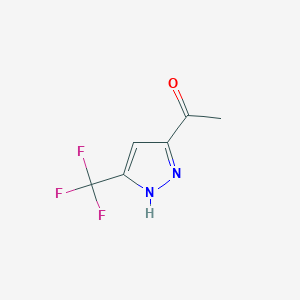 1-[5-(Trifluoromethyl)-1H-pyrazole-3-yl]ethanone