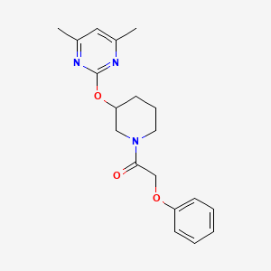 1-(3-((4,6-Dimethylpyrimidin-2-yl)oxy)piperidin-1-yl)-2-phenoxyethanone