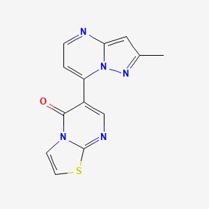 6-(2-methylpyrazolo[1,5-a]pyrimidin-7-yl)-5H-[1,3]thiazolo[3,2-a]pyrimidin-5-one