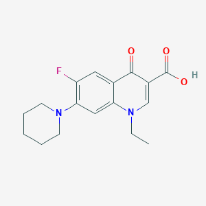 1-Ethyl-6-fluoro-4-oxo-7-(piperidin-1-yl)-1,4-dihydroquinoline-3-carboxylic acid
