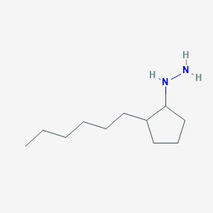 (2-Hexylcyclopentyl)hydrazine