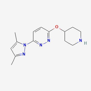 3-(3,5-Dimethylpyrazol-1-yl)-6-piperidin-4-yloxypyridazine