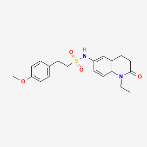 N-(1-ethyl-2-oxo-1,2,3,4-tetrahydroquinolin-6-yl)-2-(4-methoxyphenyl)ethanesulfonamide