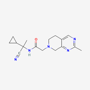 N-(1-cyano-1-cyclopropylethyl)-2-{2-methyl-5H,6H,7H,8H-pyrido[3,4-d]pyrimidin-7-yl}acetamide