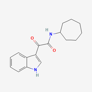 molecular formula C17H20N2O2 B2557171 N-cycloheptyl-2-(1H-indol-3-yl)-2-oxoacetamide CAS No. 852367-42-1