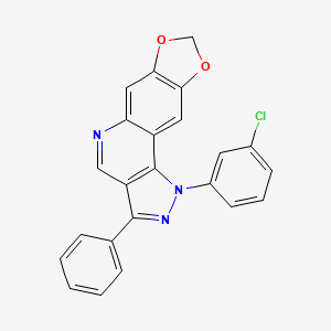 1-(3-chlorophenyl)-3-phenyl-1H-[1,3]dioxolo[4,5-g]pyrazolo[4,3-c]quinoline