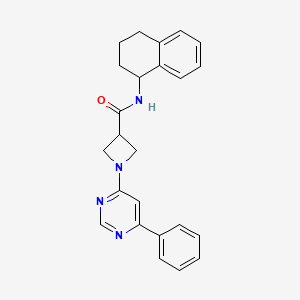 1-(6-phenylpyrimidin-4-yl)-N-(1,2,3,4-tetrahydronaphthalen-1-yl)azetidine-3-carboxamide