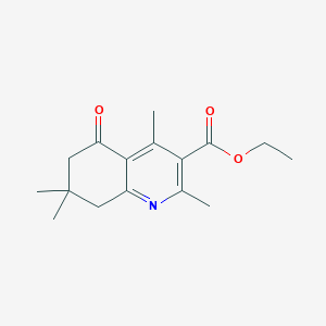 molecular formula C16H21NO3 B255720 ethyl 2,4,7,7-tetramethyl-5-oxo-5,6,7,8-tetrahydro-3-quinolinecarboxylate 
