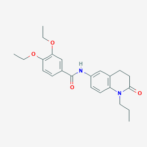 3,4-diethoxy-N-(2-oxo-1-propyl-1,2,3,4-tetrahydroquinolin-6-yl)benzamide