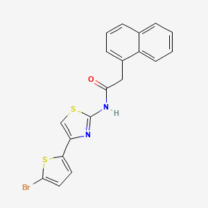 N-(4-(5-bromothiophen-2-yl)thiazol-2-yl)-2-(naphthalen-1-yl)acetamide