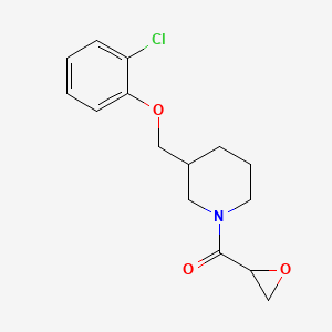 [3-[(2-Chlorophenoxy)methyl]piperidin-1-yl]-(oxiran-2-yl)methanone
