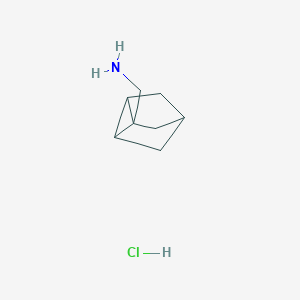 molecular formula C8H14ClN B2557261 Tricyclo[2.2.1.02,6]heptan-1-ylmethanamine hydrochloride CAS No. 99709-21-4