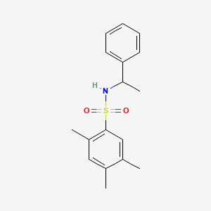 2,4,5-trimethyl-N-(1-phenylethyl)benzenesulfonamide