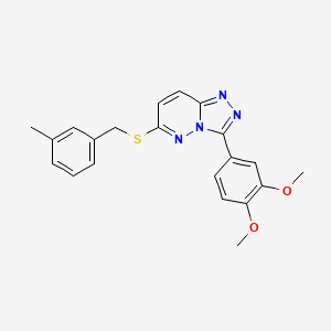3-(3,4-Dimethoxyphenyl)-6-((3-methylbenzyl)thio)-[1,2,4]triazolo[4,3-b]pyridazine
