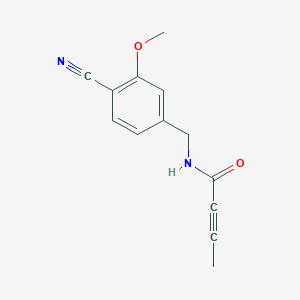 N-[(4-Cyano-3-methoxyphenyl)methyl]but-2-ynamide