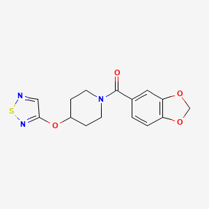 1-(2H-1,3-benzodioxole-5-carbonyl)-4-(1,2,5-thiadiazol-3-yloxy)piperidine