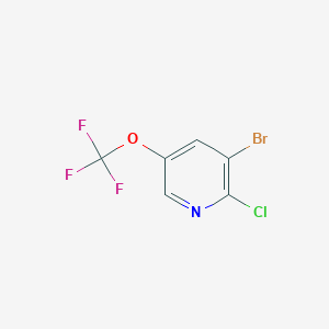 molecular formula C6H2BrClF3NO B2557288 3-Bromo-2-chloro-5-(trifluoromethoxy)pyridine CAS No. 1361852-33-6