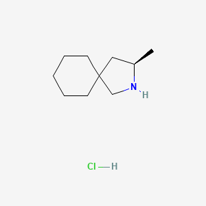 B2557323 (3R)-3-Methyl-2-azaspiro[4.5]decane;hydrochloride CAS No. 2418593-39-0