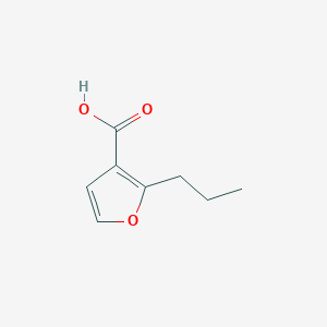 molecular formula C8H10O3 B2557328 2-Propylfuran-3-carboxylic acid CAS No. 35768-35-5